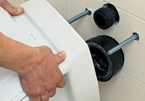 WC-Dichtungsring Für Auslauf - Gummi/ABS Flanschring 13x8.5cm