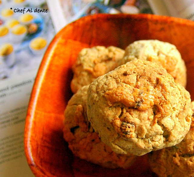 Chef Al dente Blue Cheese Scones with Rosemary!