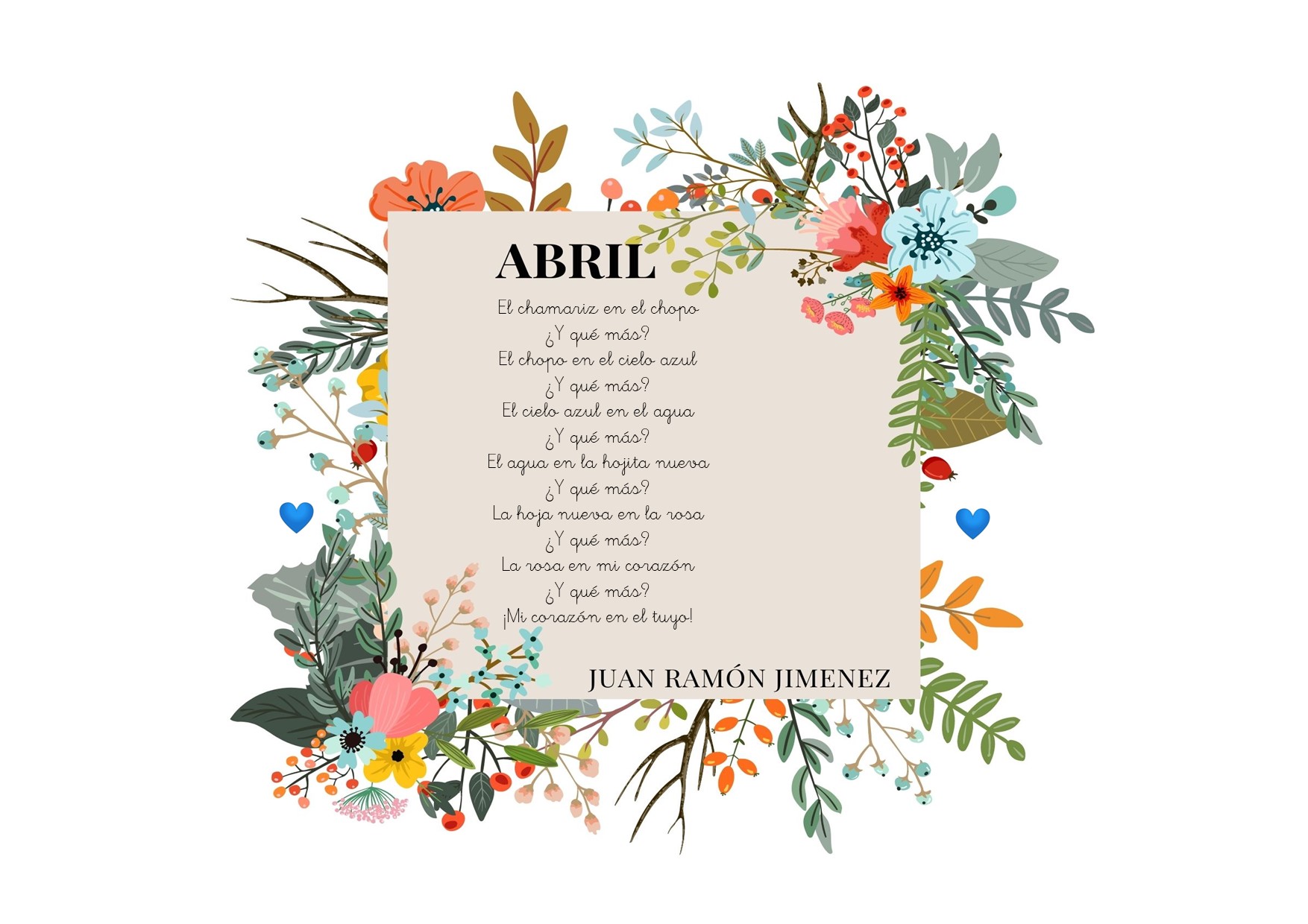 POEMA 18 ABRIL, JUAN RAMON JIMENEZ