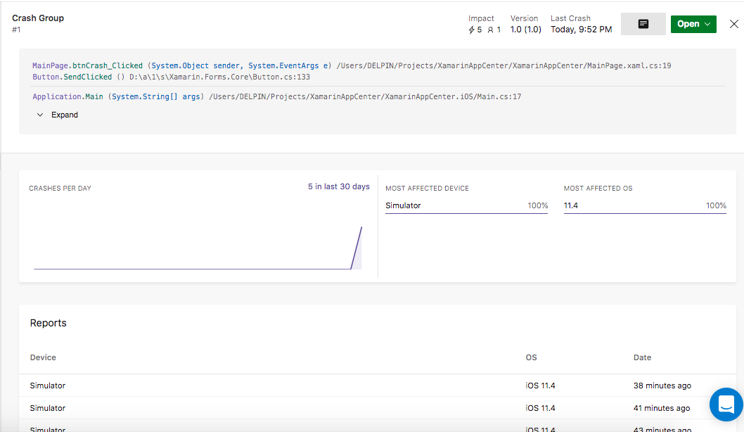 Xamarin Monkeys Xamarin.Forms Crashes in Visual Studio App Center