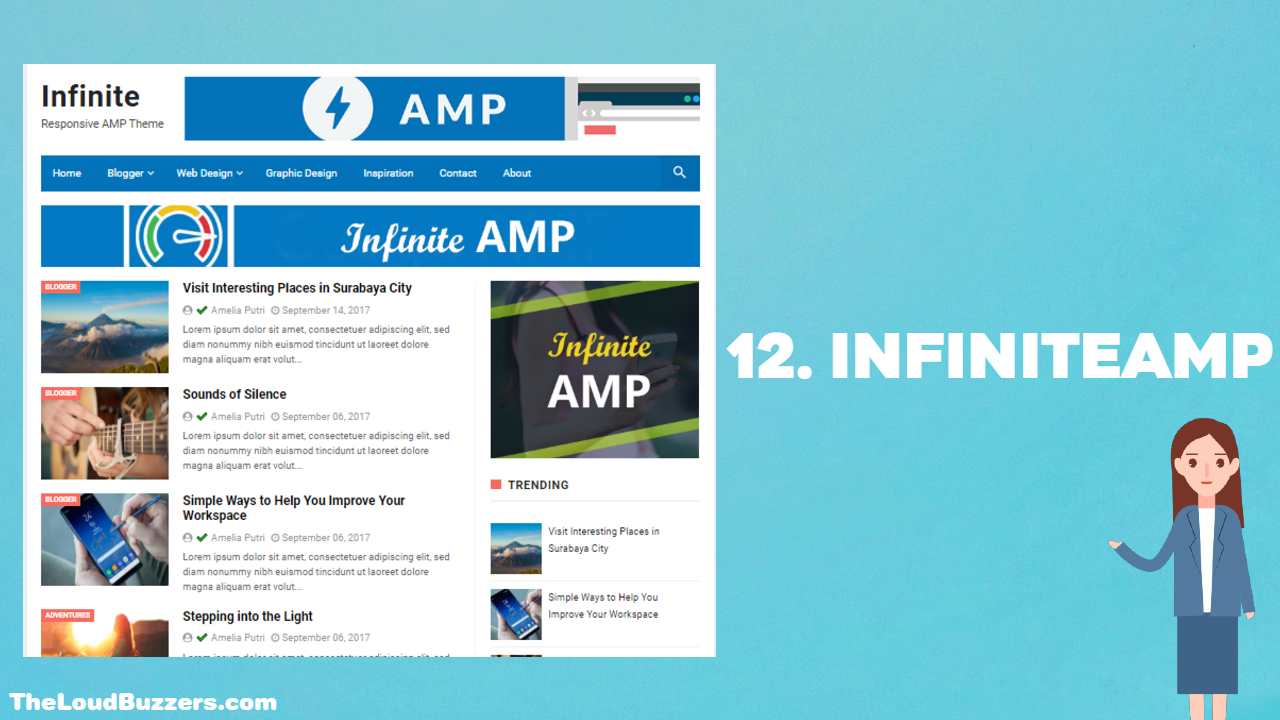 Infinite AMP Blogger Template Infinite AMP Blogger Template
