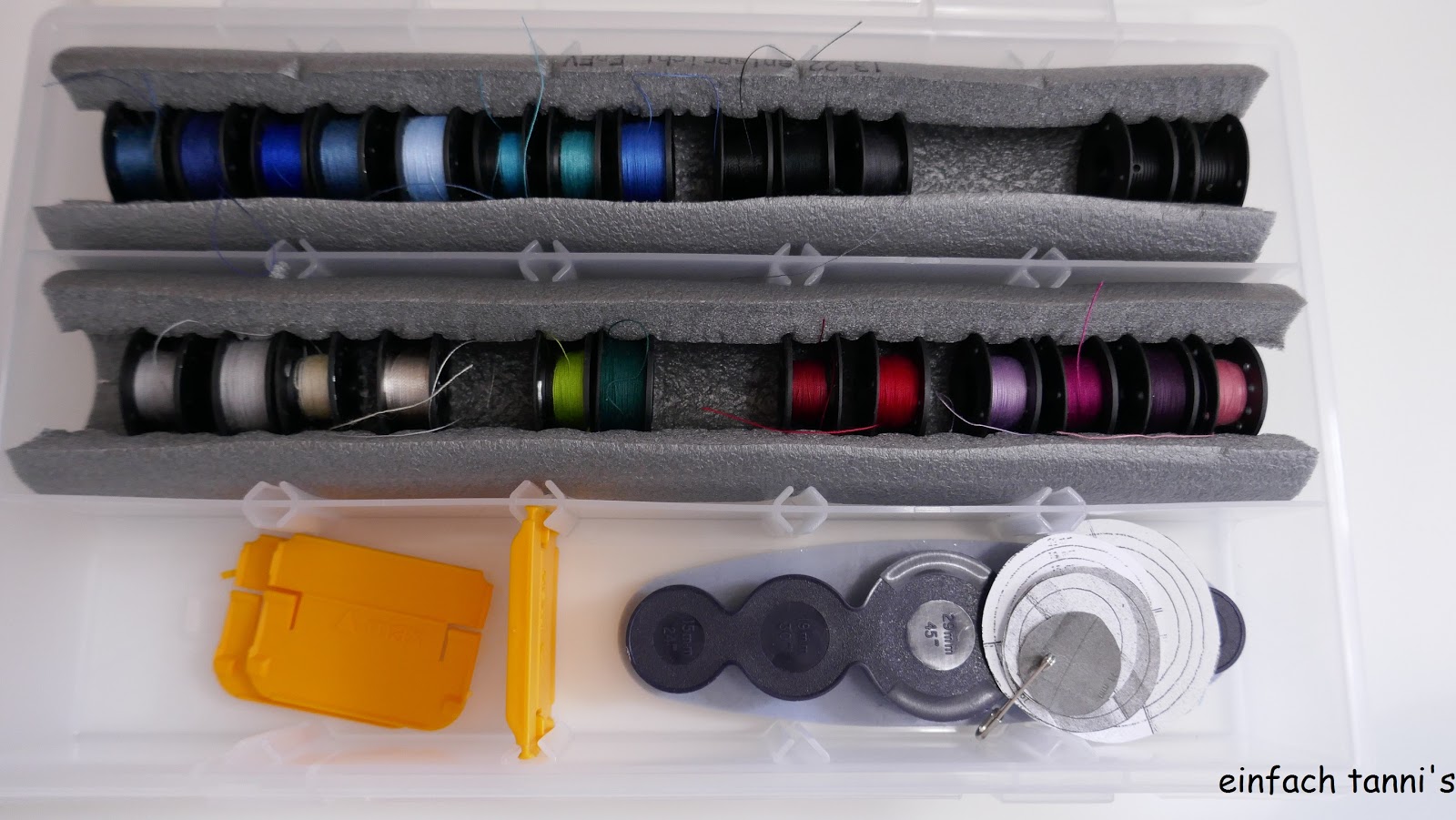 einfach-tanni's: Spulenaufbewahrung DIY