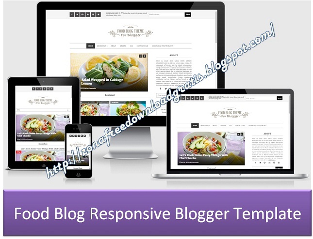 Food Blog Responsive Blogger Template Food Blog Responsive Blogger Template