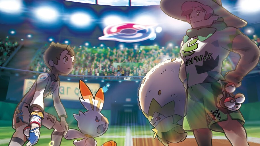Pokemon Sword and Shield, Milo, Gym Battle, 4K, #3.1371