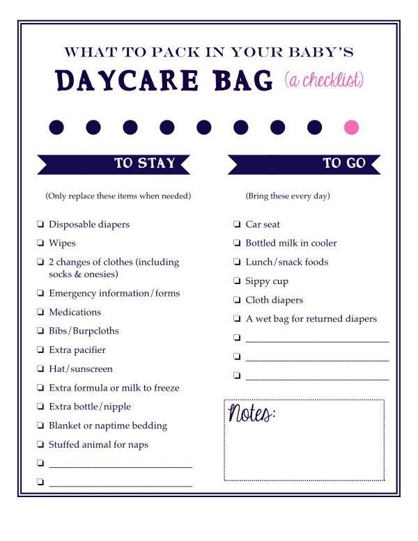 Awesome bagpack ideas for your Childs Daycare