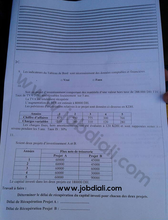 Exemple Concours de Recrutement des 10 Gestionnaires 2017 - Office National de l'Electricité et de l'Eau Potable (ONEE) Exemple Concours de Recrutement des 10 Gestionnaires 2017 - Office National de l'Electricité et de l'Eau Potable (ONEE)