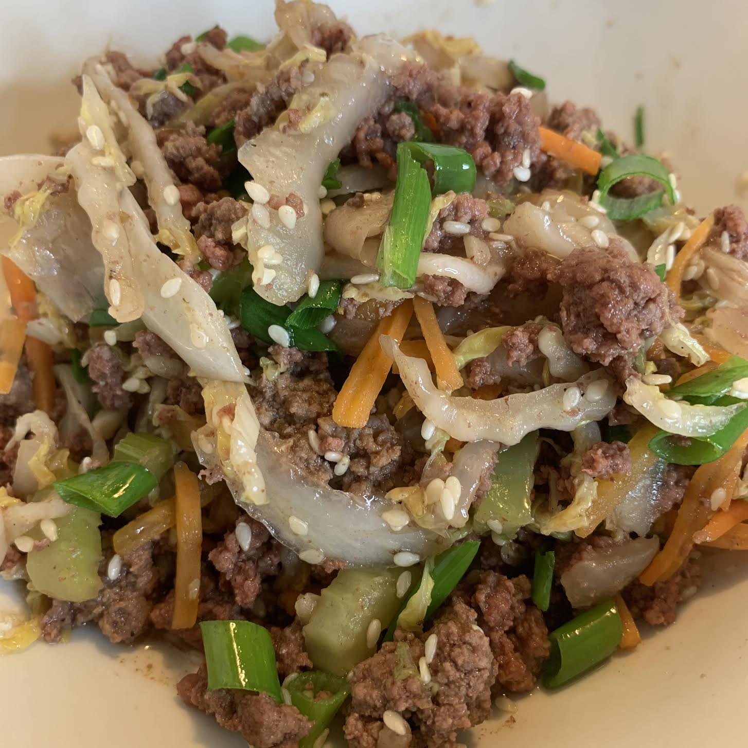 Pork Egg Roll in a Bowl (aka Keto Krack Slaw)