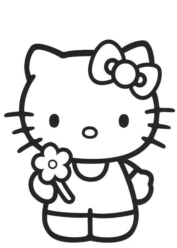 smart hello kitty coloring pages - photo #6
