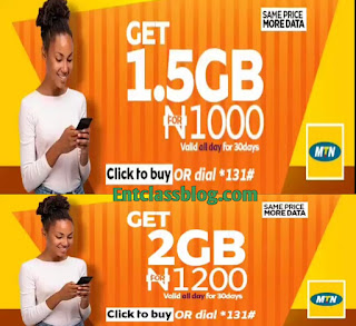 MTN Revisited All Data Plans, Get 2GB For 1200 Naira and More