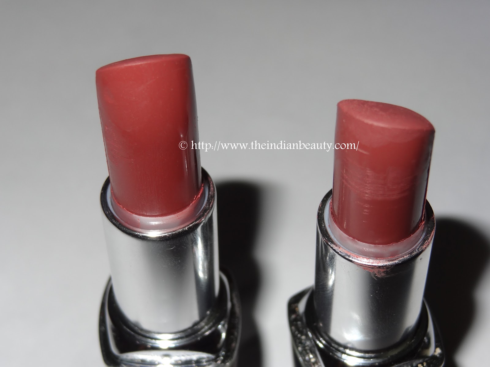 2 Chambor Powder Matte Brique Rose lipsticks, and the