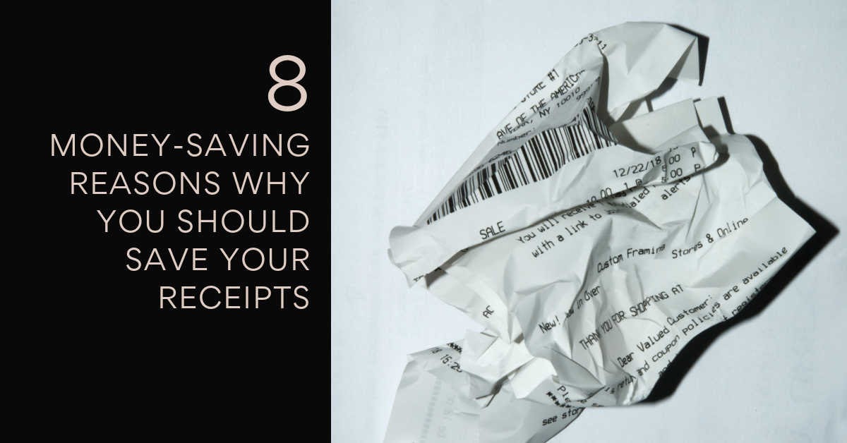 8 {MoneySaving} Reasons Why You Should Save Your Receipts