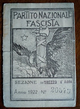 1922 - TESSERA DEL FASCIO DI TREZZO SULL' ADDA