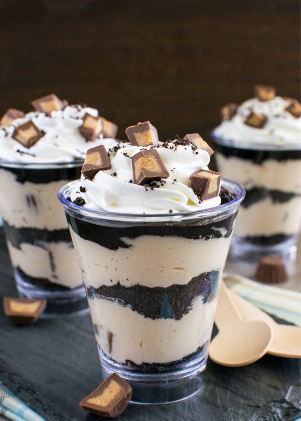 NO BAKE PEANUT BUTTER FUDGE CHEESECAKE PARFAITS Healthy Recipes
