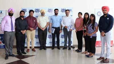 CT university Dean Academics Dr. Gurvinder Baksi along with memebrs from BYJU's during placement drive