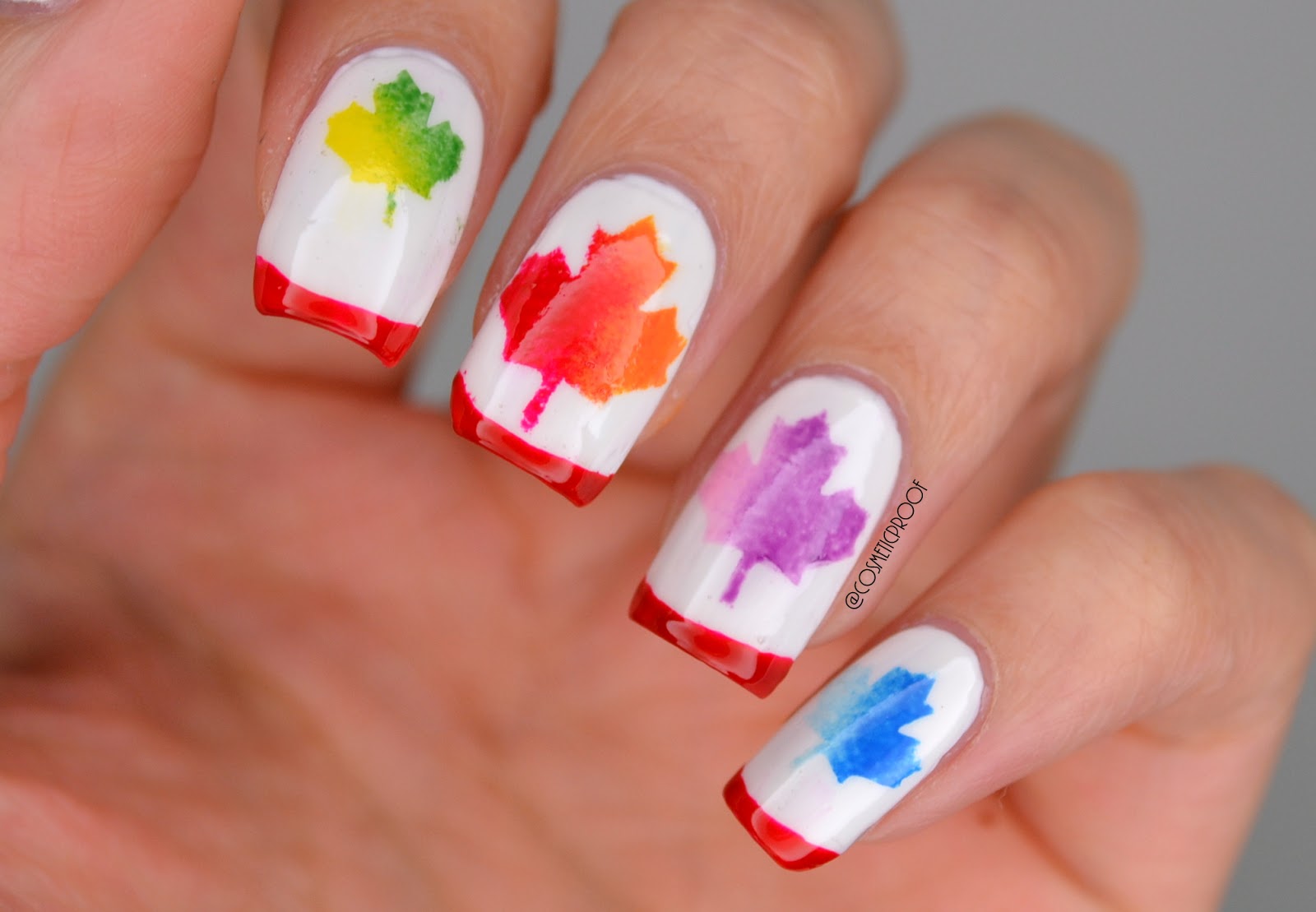 Maple Leaf Nail Decals - wide 2