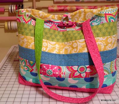 AM Quilts: Summer Weekender Tote Bag and Wristlet Set for Martha