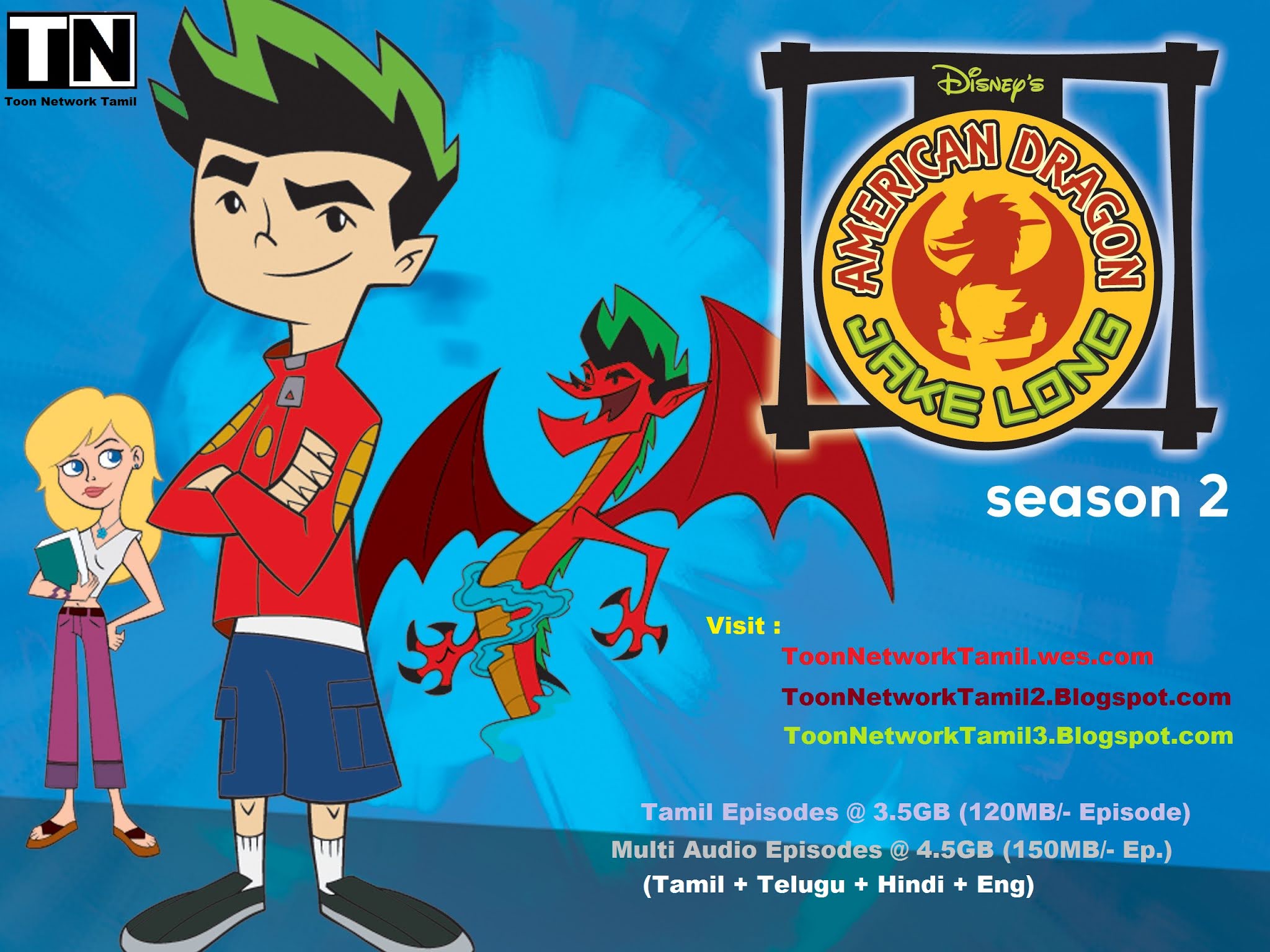 American Dragon Jake Long Season 2 2007 Tamil Telugu Hindi Eng Esub Disney Plus India 