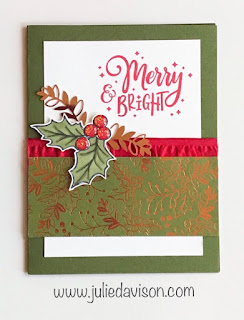 Stampin' Up! Everything Festive Cards for Christmas ~ Christmas Gleaming ~ 2019 Holiday Catalog ~ www.juliedavison.com