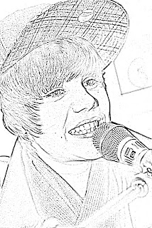 Colouring pictures of justin bieber 