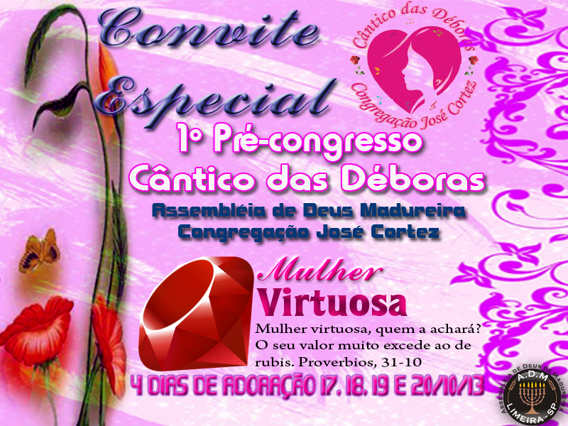 AD JOSÉ CORTEZ VEM AI... O PRÉCONGRESSO DAS IRMÃS DO GRUPO DE LOUVOR AD JOSÉ CORTEZ VEM AI... O PRÉCONGRESSO DAS IRMÃS DO GRUPO DE LOUVOR