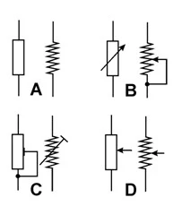 مقاومات كهربائية أومية Resestors، أنواع المقاومات الكهربائية، مكونات المقاومة الكهربائية الأومية ورمزها