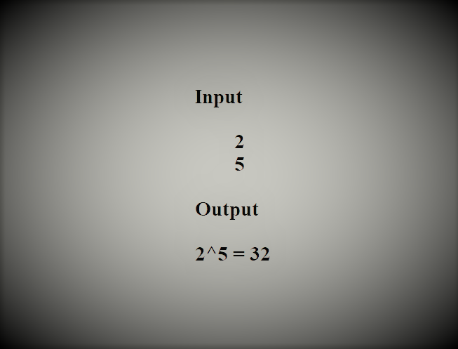 Calculate power of a number