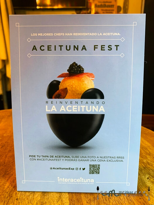 cartel anunciador de aceituna fest