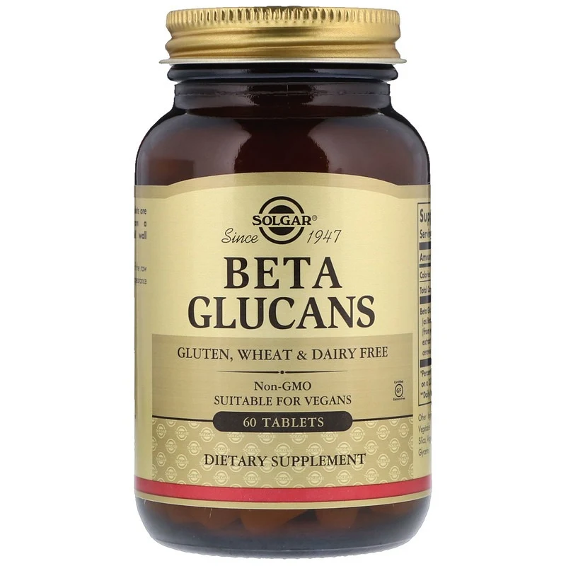 Solgar, Beta Glucans, 60 таблеток