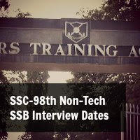 SSC-98th Non-Tech SSB Interview Dates