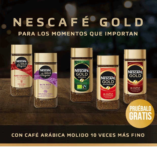 Gratis: Variedades de Nescafé Gold