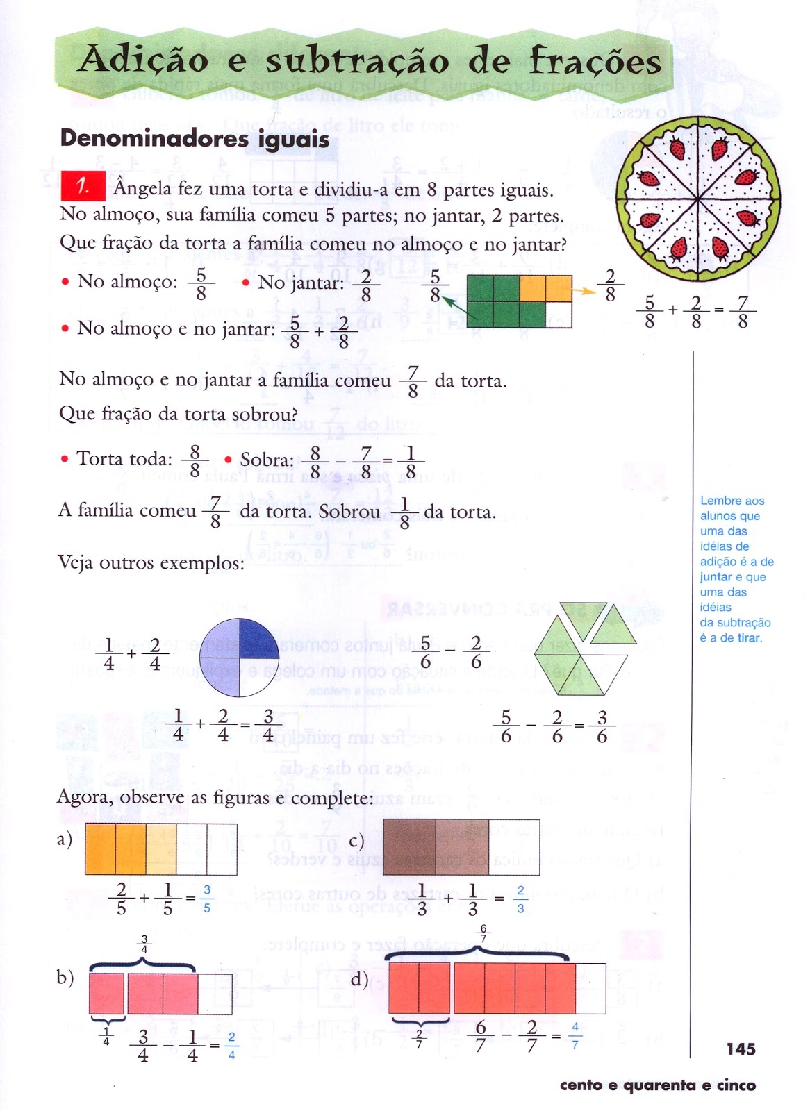Atividades Adição E Subtração De Frações - MAGEDU
