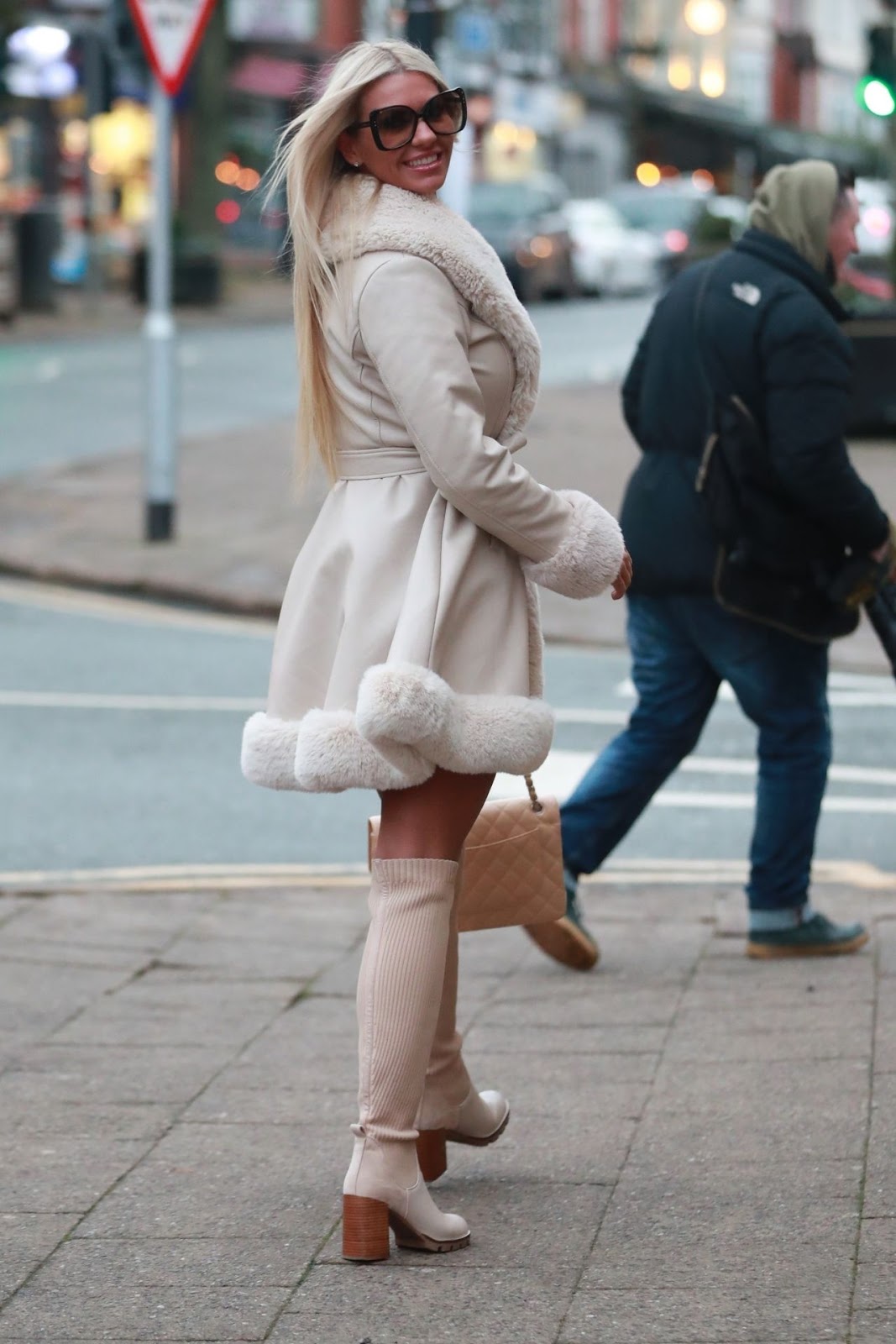 Christine McGuinness – Leaving an Alderley Edge Hair Salon in London 12