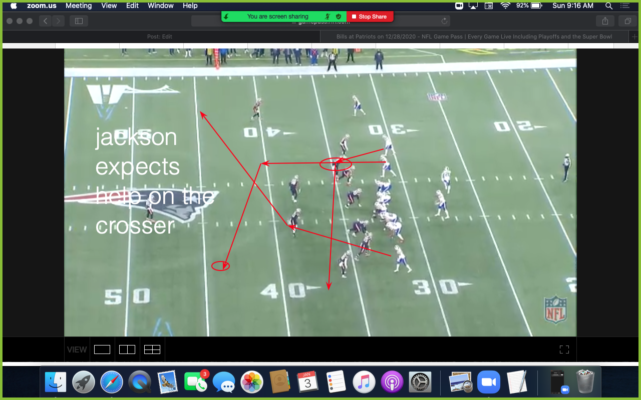 Breaking down the game Football Film Study 101 mesh route