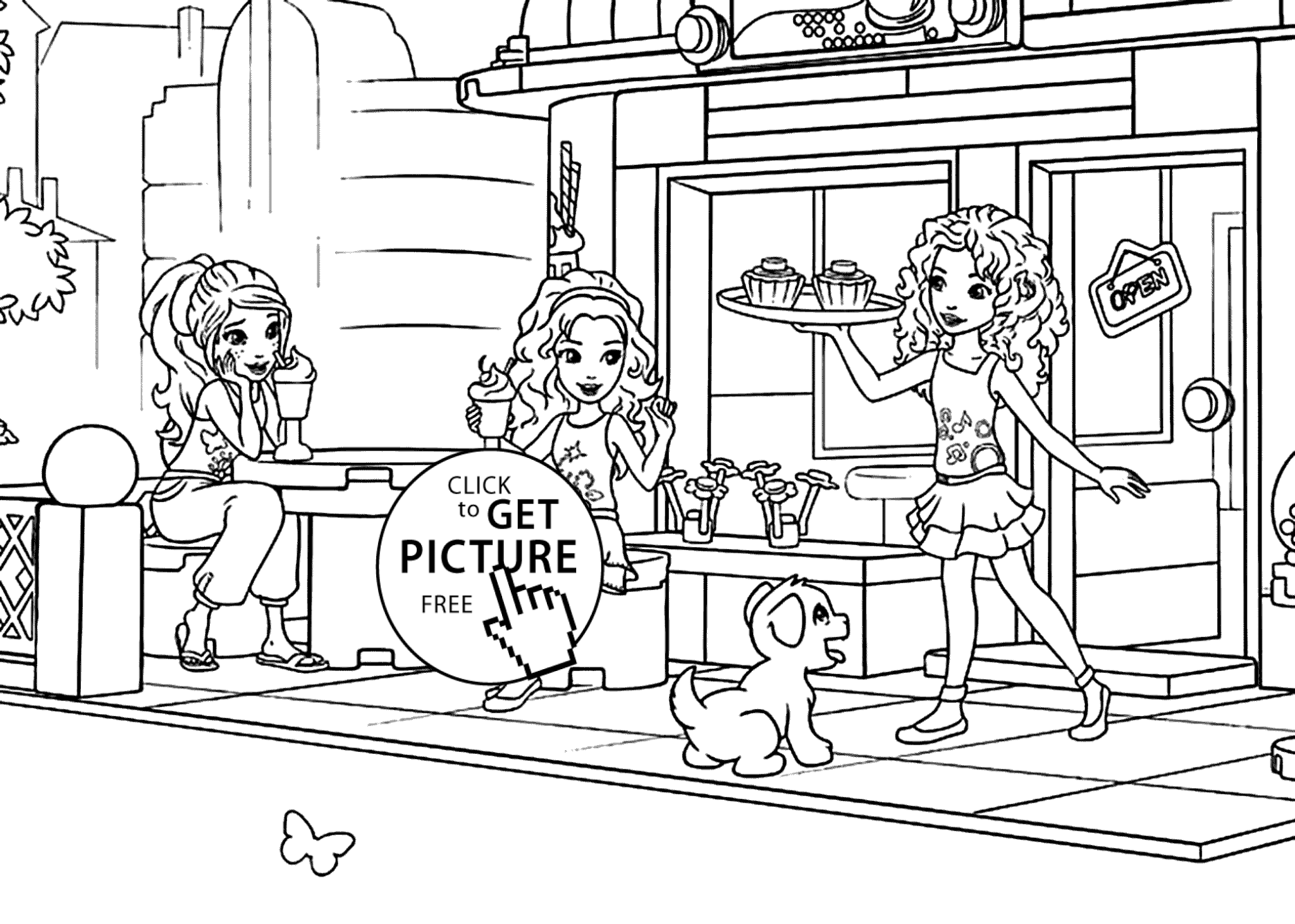 Lego Friends Coloring Page Coloring Pages