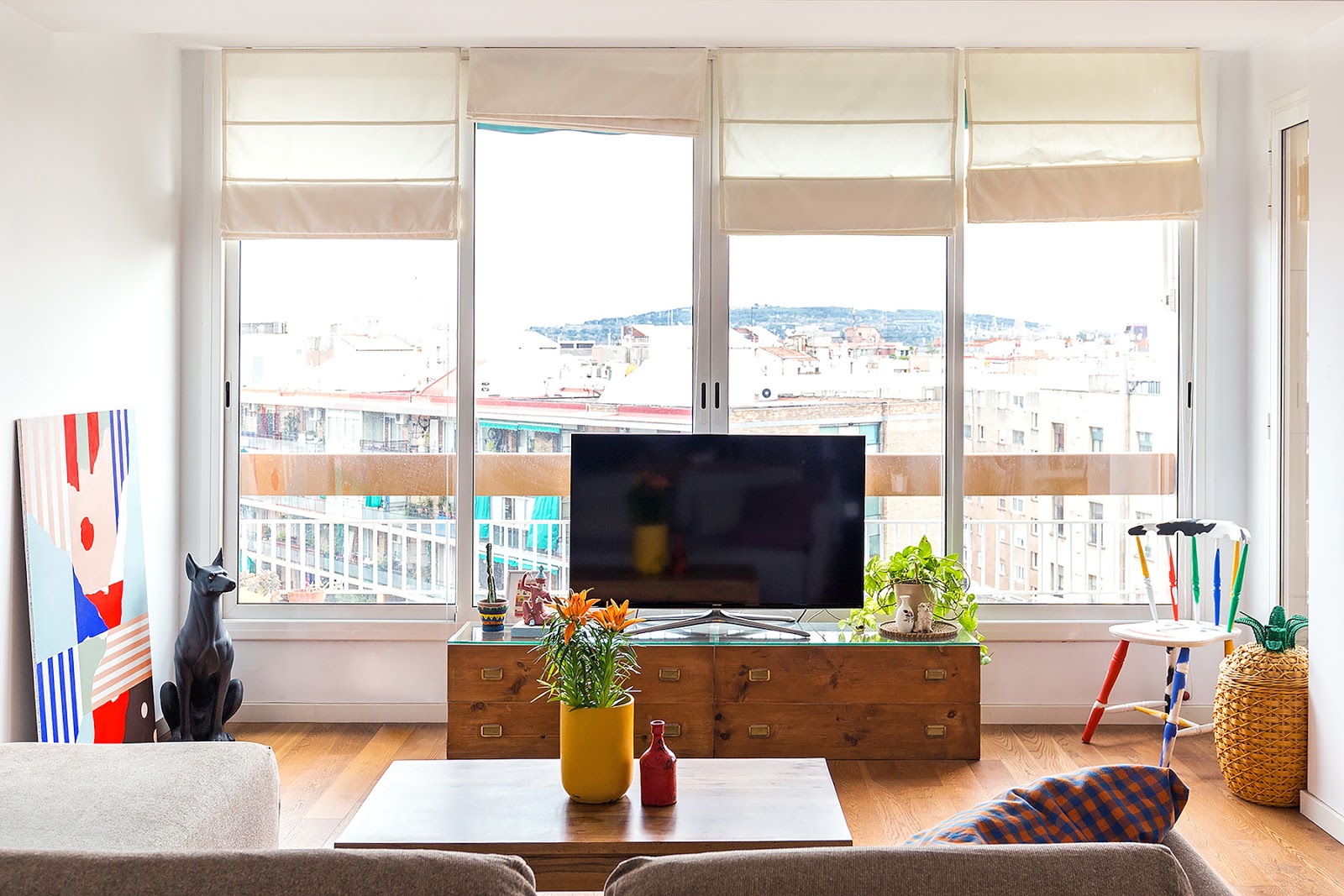 Decoración llena de vida en Barcelona