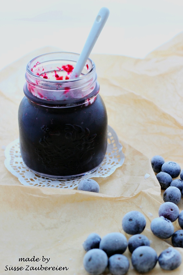 Süsse Zaubereien : {Rezept} Schnelle Blaubeer Konfitüre