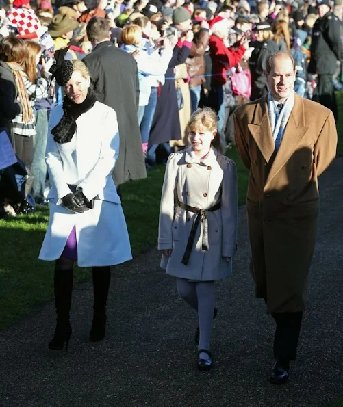 Members of the British Royal Family, Kate Middleton, Duchess Sophie, Queen Elizabeth attended two Christmas Day service