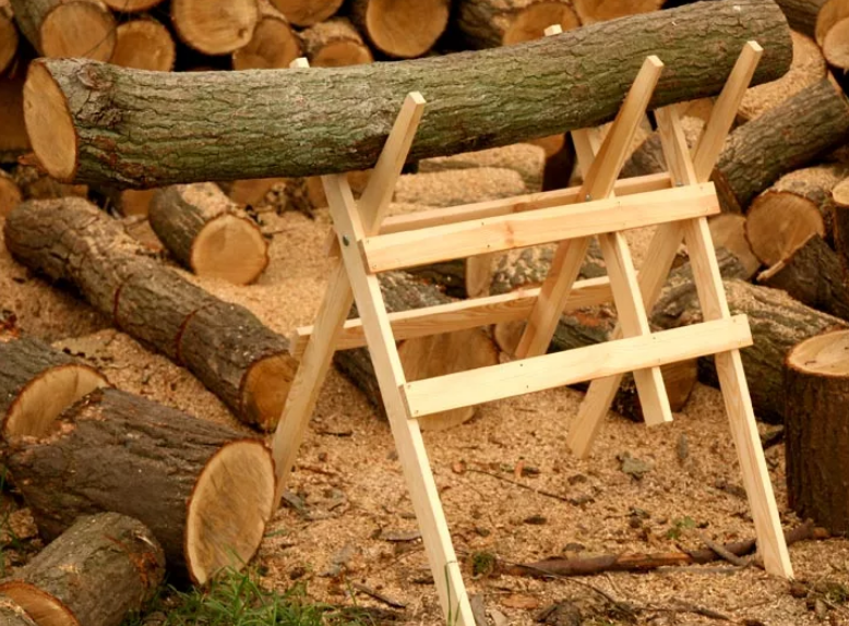 построить козлы для пилки дров