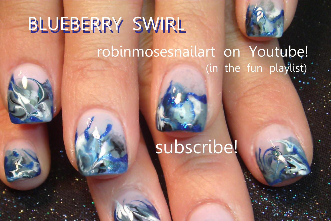 Water Marble 4th of July Nail Art Tutorial - wide 5