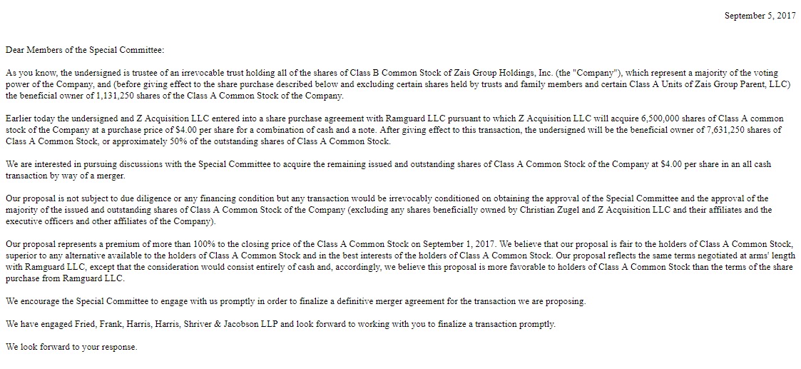 Clark Street Value September 2017