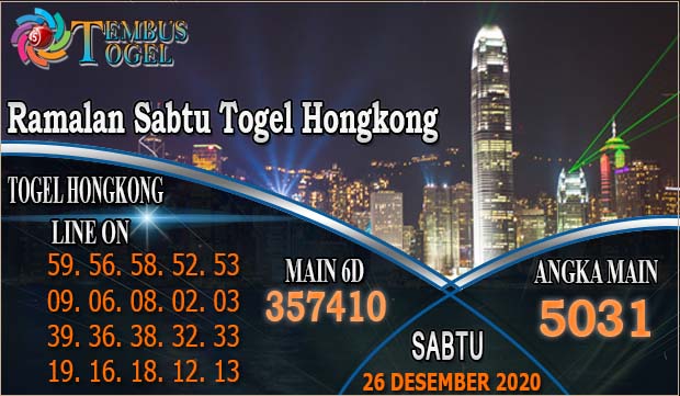 Ramalan Sabtu Togel Hongkong Hari Sabtu 26 Desember 2020