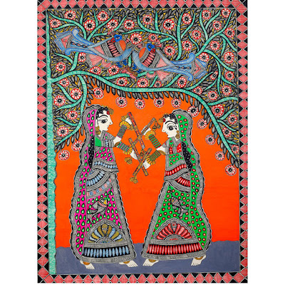 Damsels Playing Dandiya - The Folk Dance of Gujarat