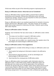 Affirmative action thesis statement image