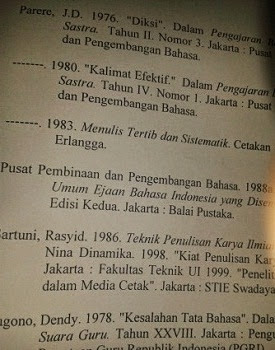 Penulisan Daftar Pustaka yang Benar