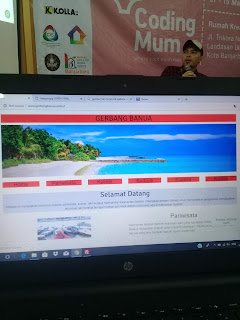Tampilan situs web buatan saya Situs web saya