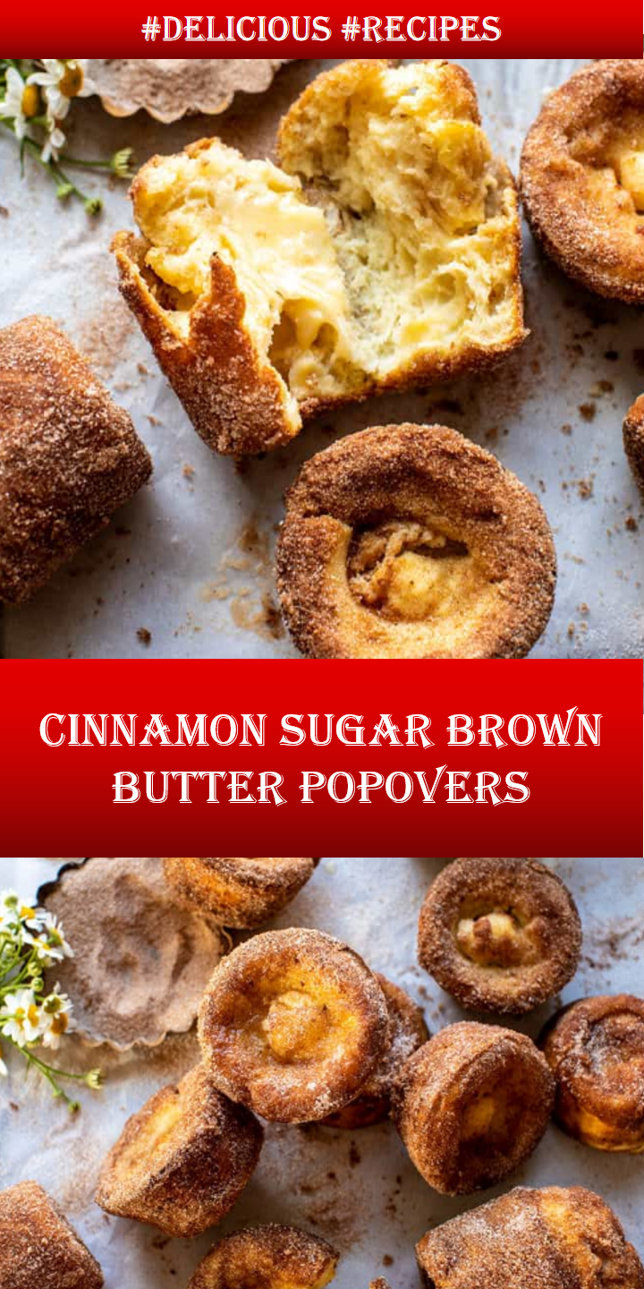 Cinnamon Sugar Brown Butter Popovers BANGWAN RECIPES 2