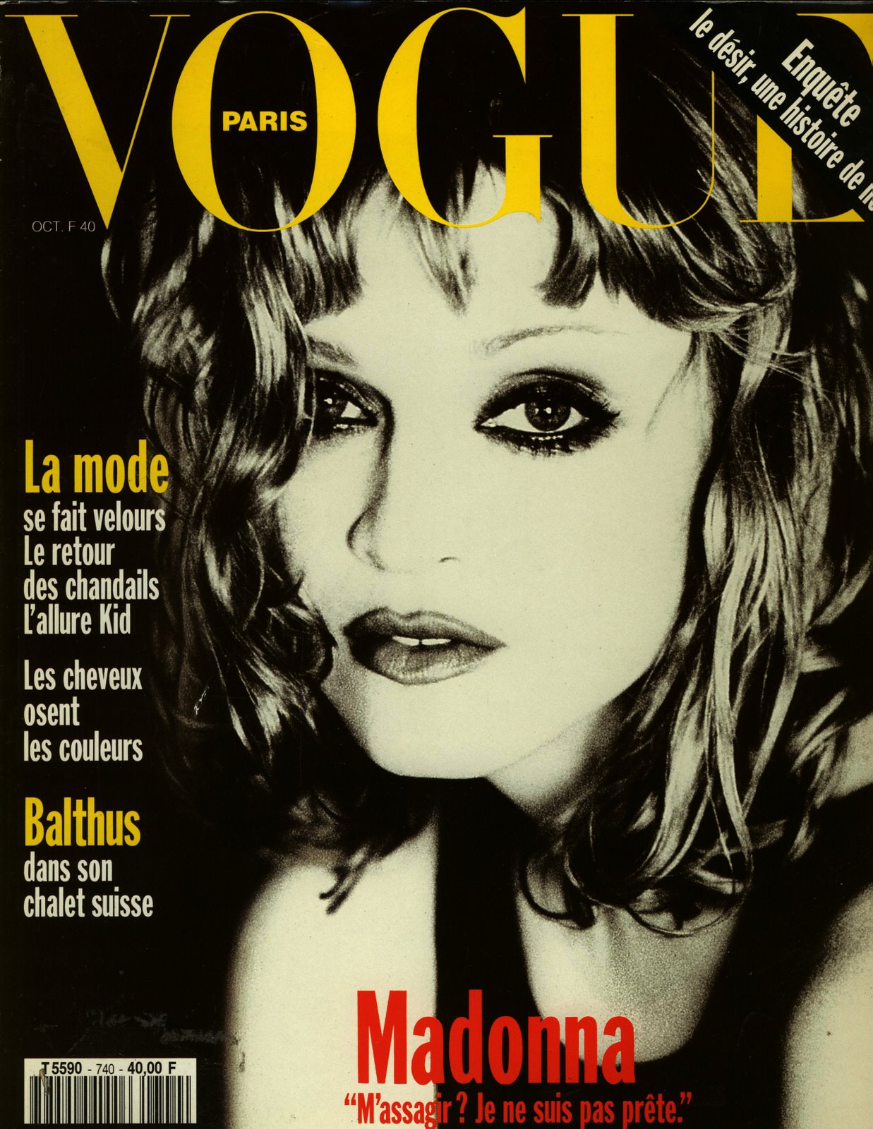 Pud Whacker's Madonna Scrapbook: Paris Vogue October 1993