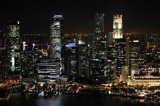 Singapore/Singapore city at night