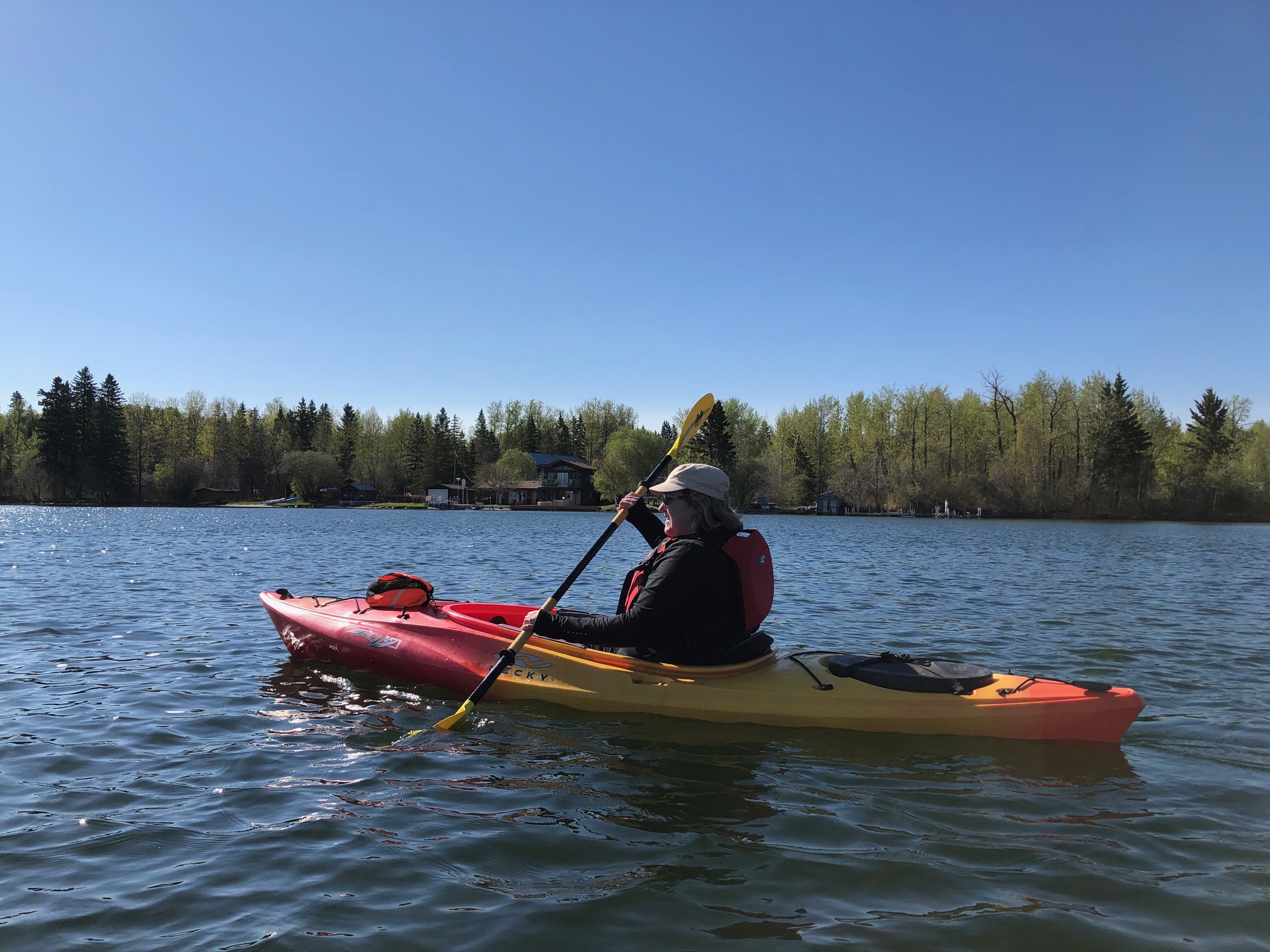Canoeing Around Edmonton, Alberta, Canada Moonlight Bay, Wabamun Lake