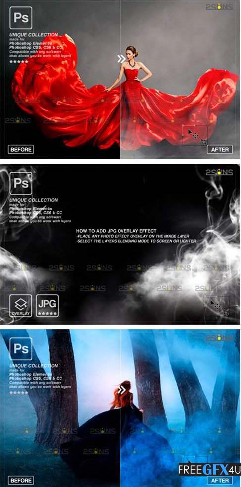 Fog Photoshop Overlay - Smoke Overlay